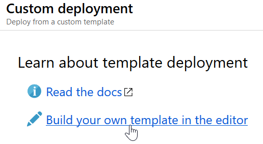 Azure Custom Deployment